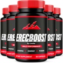 (5 Pack) Erecboost Kapseln, Alle natürliche erweiterte Formel, 300 Kapseln