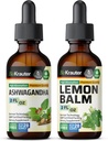 BIO KRAUTER Ashwagandha Teinture 2 Fl. Oz. & Lemon Baume Teinture 2 Fl. Oz.