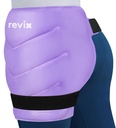 REFIX Extra Large Hip Ice Pack Wrap avec des paillettes, Gel Ice Pack réutilisable pour le remplacement de la hanche, cuisse, épaule et dos, Soft Lining Cold Compresse Recovery Kit
