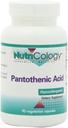 Nutricology Pantothenic Acid - Vitamin B5 für Männer und Frauen, Kalzium, 500mg Supplement, Rein, Bio, Vegetarische Kapseln - 90 Zähler