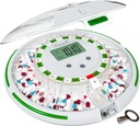 Automatische Pillenspender mit Schallalarm für Zeitmedizin Organizer - 28 Tage Pillenspender Maschine für Ältere mit Alarm, Sound, Licht - Zeit Medikamente Spender Organizer