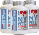 I LOVE MY PETS LLC Katze Liver Support - PET Immununterstützung - Hunde und Katzen - Booster - Gesund - Milchdistel Katzen - 180 Bäume (3 Flaschen)