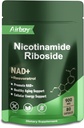 Airboy NAD Ergänzung mit Nicotinamid Riboside Resveratrol & Quercetin 900 mg, NMNH Alternative für Männer und Frauen unterstützen Anti-Aging, Energie, Fokus - 80 Kapseln