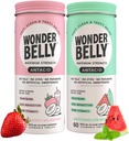 Antacid Kautabletten Bundle Effektive Sodbrennen und Instant Acid Indigestion Relief, maximale Stärke (Strawberry Milkshake & Watermelon Mint)