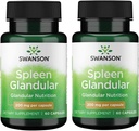 Swanson Raw Spleen Glandular 200 Milligramme 60 Kapseln (2 Packung)