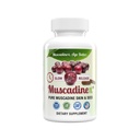 USA Muscadine Quercetin, Ellagic Acid, Resveratrol, Myricetin, Kaempferol & BioPerine - Time Release Capsules for Extra Bioverfügbarkeit - Vegan - Non GMO - Gluten Free - Made in USA