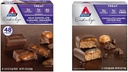 Atkins Endulge Milch Schokolade Karamell Quadrate 48 Graf & Schokolade Karamell Mousse Bars 5 Graf Bundle