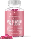 Biotin 10000mcg Gummis von Sweetheart Beauty - Biotin Gummis für Haarhaut und Nägel für Frauen, Männer & Kinder - Haar Vitamin Gummy - Vegan, Non-GMO, 60 Biotin Chewables für schnelleres Haarwachstum