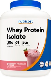 Isolato di proteine del siero di Nutricost (Strawberry Milkshake) 5LBS