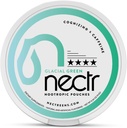 Nectr Energy Nootropic Pouches – Glacial Green Wintergreen Caffeine Pouches mit Cognizin® Citicoline. Zuckerfreie Brainbäume. Glatte, Sustained Focus & Energy Supplement - 1 Puck von 16pcs