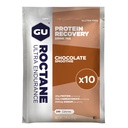 GU Energy Roctane Ultra Endurance Protein Recovery Drink Mix, Gluten-Free und Kosher Dairy, Recovery Support Nach jedem Training, 10 Single-Serving-Pakete, Schokolade Smoothie