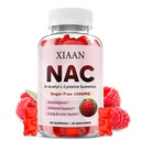 NAC Gummies for Kids & Adults, N Acetyl Cystein 1000mg NAC Supplement for Antioxidants & Immune Support, Lung & Liver Health, Raspberry Flavor 60 Count