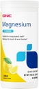 GNC Magnesium Citrat und Kohlensäure-Pulver | Unterstützt Herz, Muskel, Nerve und Zellfunktion | Lemon Flavored | 84 Servierungen