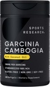 Sportforschung Garcinia Cambogia Extrakt (60% HCA) mit extra Virgin Organic Coconut Oil | Non-GMO, Soy & Gluten Free (180 Liquid Softgels)