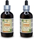 Passionsblume (Passiflora Incarnata) Tinktur, Organisch getrockneter Kräuterflüssigkeitsextrakt (Markenname: HerbalTerra, Proudly Made in USA) 2x4 fl.oz (2x120 ml)
