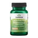 Swanson Lactobacillus Rhamnosus mit FOS - 5 Milliarden CFU - Verdauungsunterstützung mit Fructooligosacchariden - probiotische Unterstützung für gastrointestinale Gesundheit * - Vegan - 60 Veggie Caps