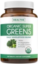 USDA Organic Super Greens Supplement - Bio Greens Obst und Gemüse Ergänzung für Erwachsene mit 28 Superfood-Komplex mit Superfruits Roots Herbs & More - Vegan & Non-GMO (bis zu 2 Monate Versorgung)