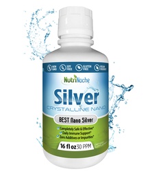 NutriNoche Kolloidal Silber | 99,99% Ultra Pure Crystalline Nano Silber Partikel