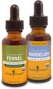 Herb Pharm Digestive Support & Detox Kit - Include estratto di liquido di finocchio biologico certificato, 1 Ounce & Alcohol-Free Dandelion Liquid Extract, 1 oncia