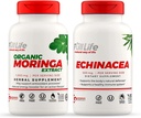Vollleben Moringa und Echinacea Kapseln - Kräuterergänzung - Moringa Pillen für Frauen und Männer - Natürliche Energie Booster - Kosher, Gluten-Free - Veggie Caps