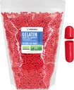 XPRS Nutra Größe 0 Leere Kapseln - 5000 Graf Leere Gelatine Kapseln - Pille DIY Kapselfüllung - Pure Bovine Pillen Gel Kapseln für Do-It-Yourself Ergänzungen (Red)