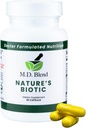 Nature's Biotic - Expert Formulated Supplement - Immunfunktionen & System Wellness - Schlüssel Vitamine & Minerals - Leistungsstarke Berberin, Oregano, Knoblauch, Magnesium, Zink - 90 Kapseln